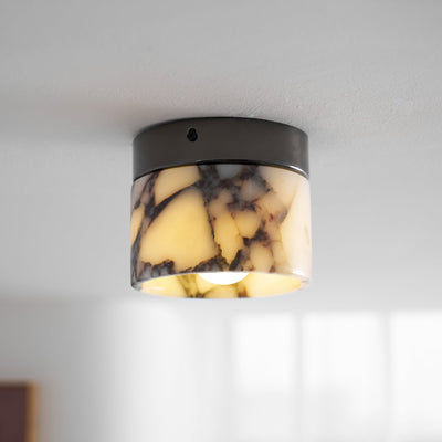 Selielle Round Marble Ceiling Lamp