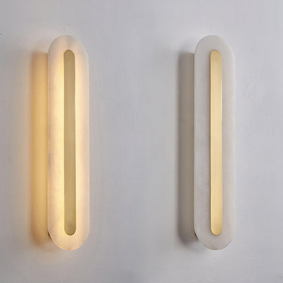 Selvia Minimalist Alabaster Wall Light