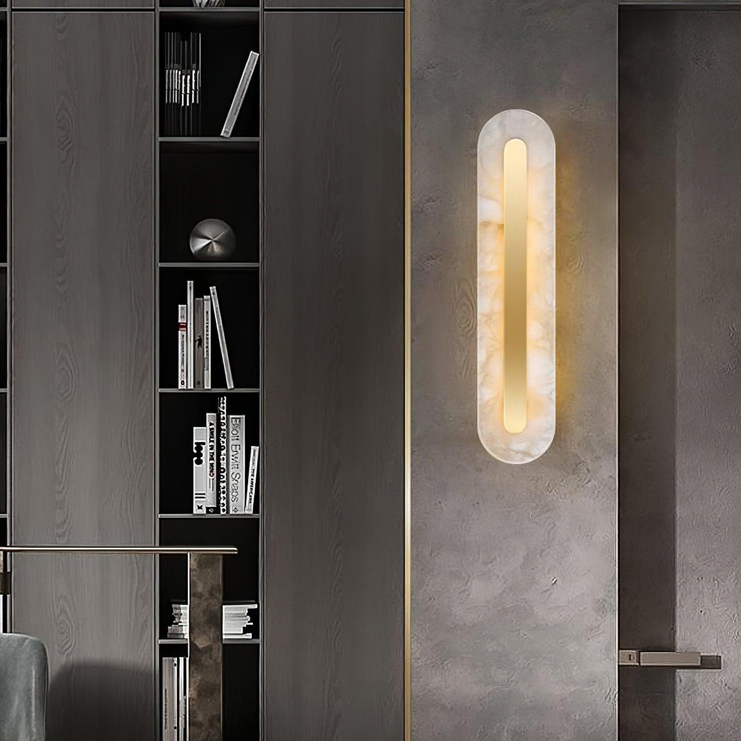 Kristy Alabaster Rounded Wall Lamp