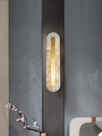 Selvia Minimalist Alabaster Wall Light