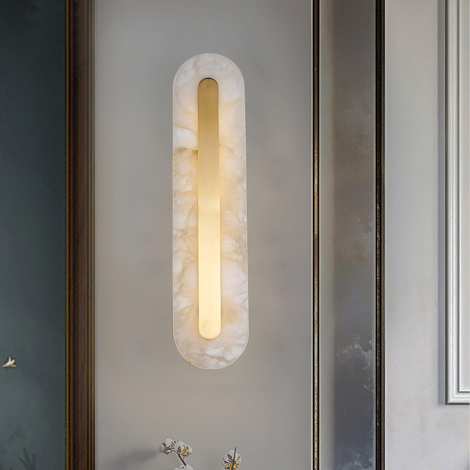 Kristy Alabaster Rounded Wall Lamp
