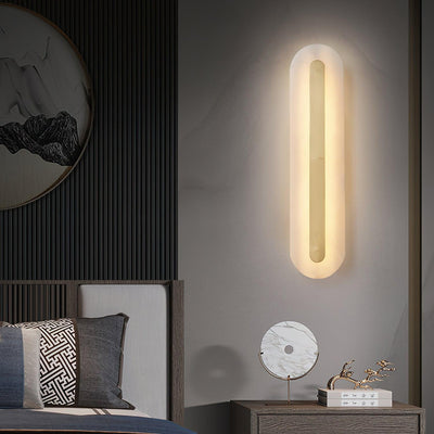 Kristy Alabaster Rounded Wall Lamp