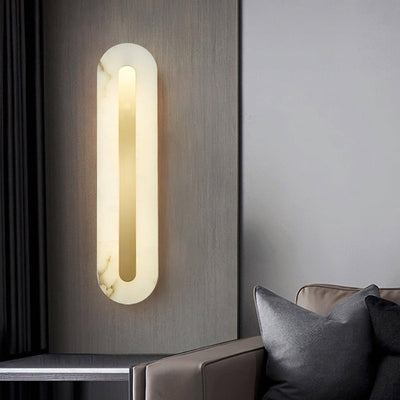 Kristy Alabaster Rounded Wall Lamp