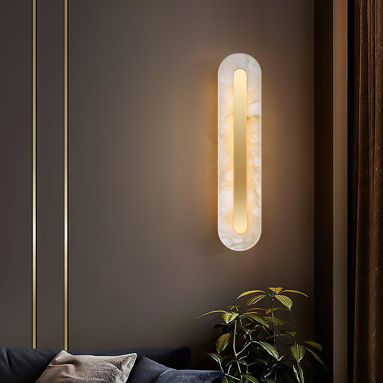 Kristy Alabaster Rounded Wall Lamp