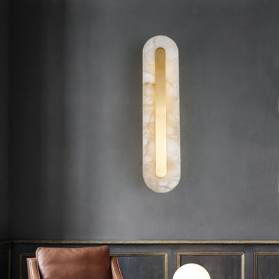 Kristy Alabaster Rounded Wall Lamp