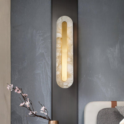 Kristy Alabaster Rounded Wall Lamp