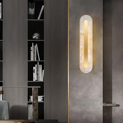 Kristy Alabaster Rounded Wall Lamp