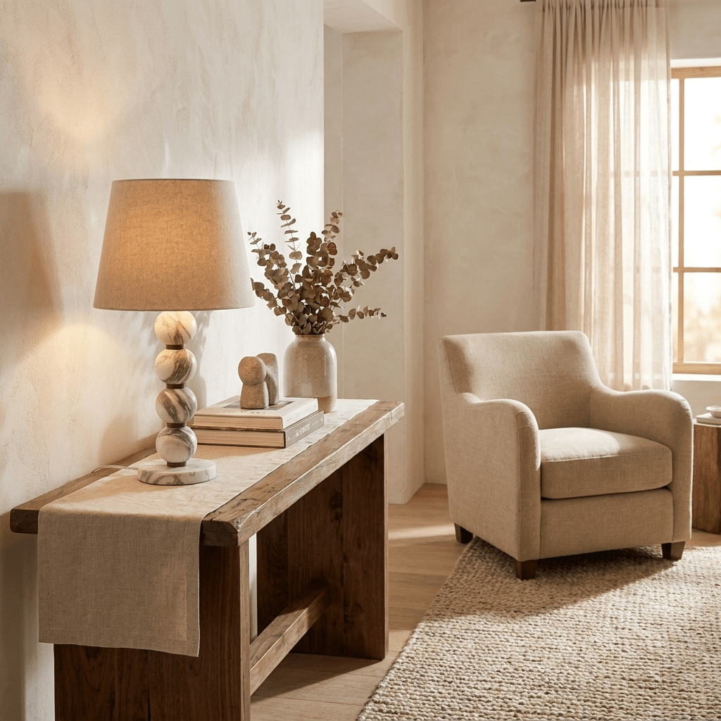 Avrielle Marble Sphere Table Lamp