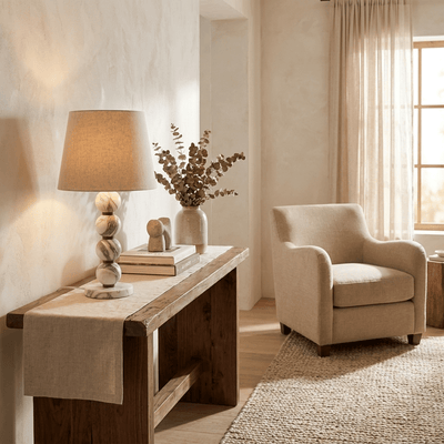 Avrielle Marble Sphere Table Lamp