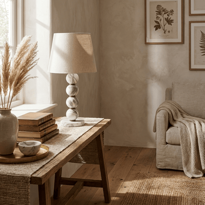 Avrielle Marble Sphere Table Lamp