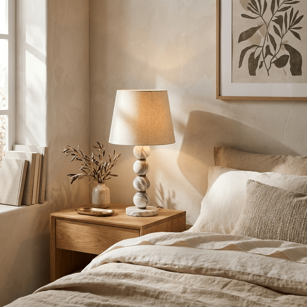 Avrielle Marble Sphere Table Lamp