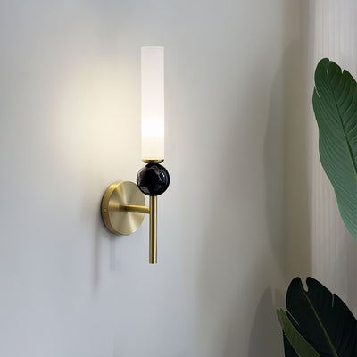 Dulane Modern Minimalist Vertical Marble Wall Lamp