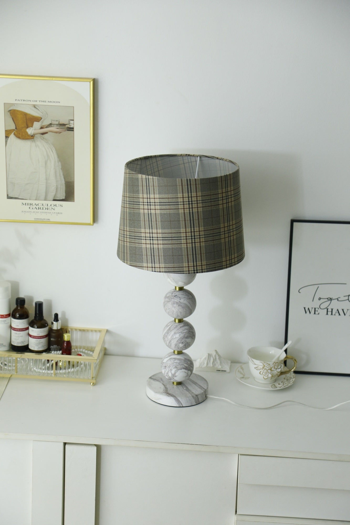 Rowan Modern Marble Table Lamp