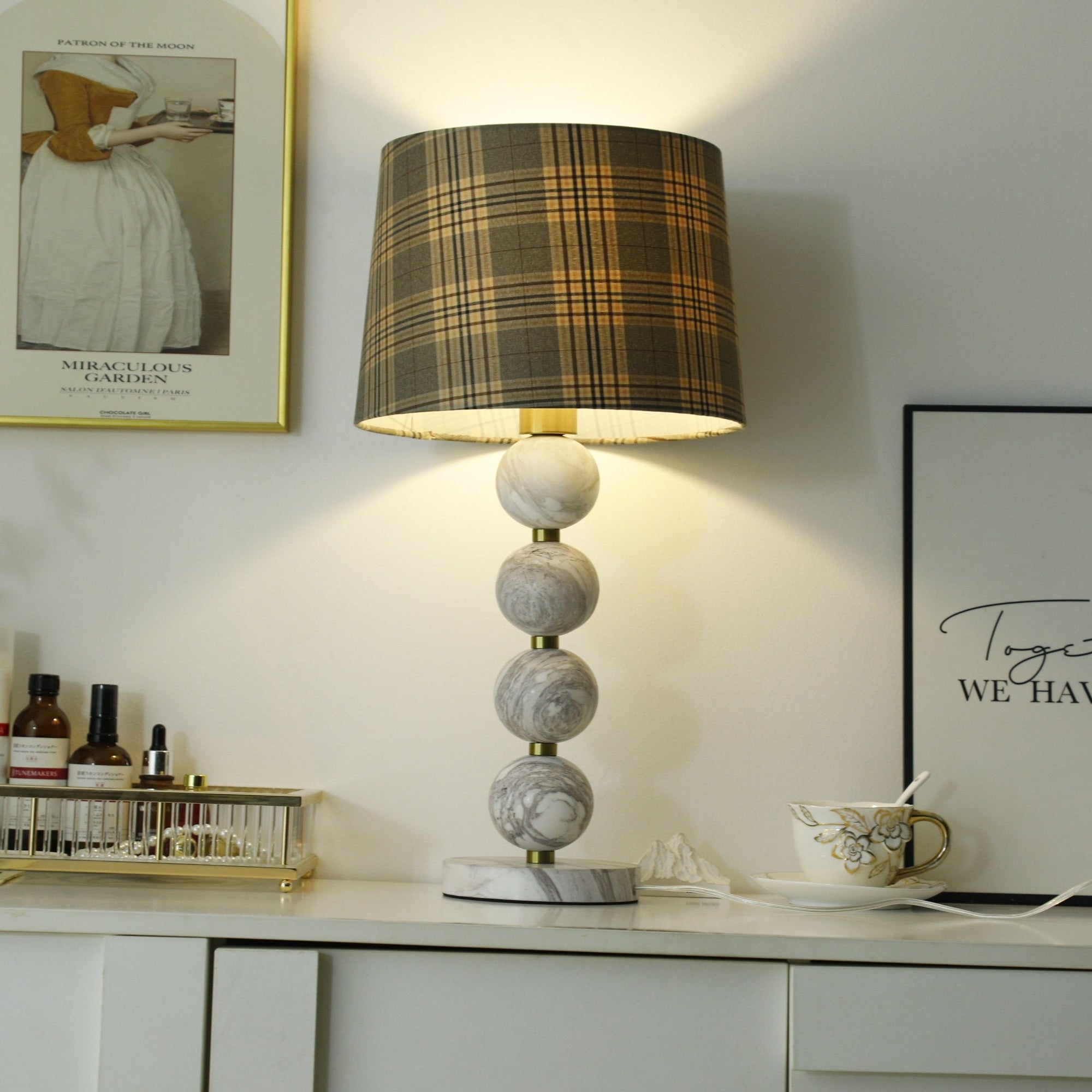 Rowan Modern Marble Table Lamp