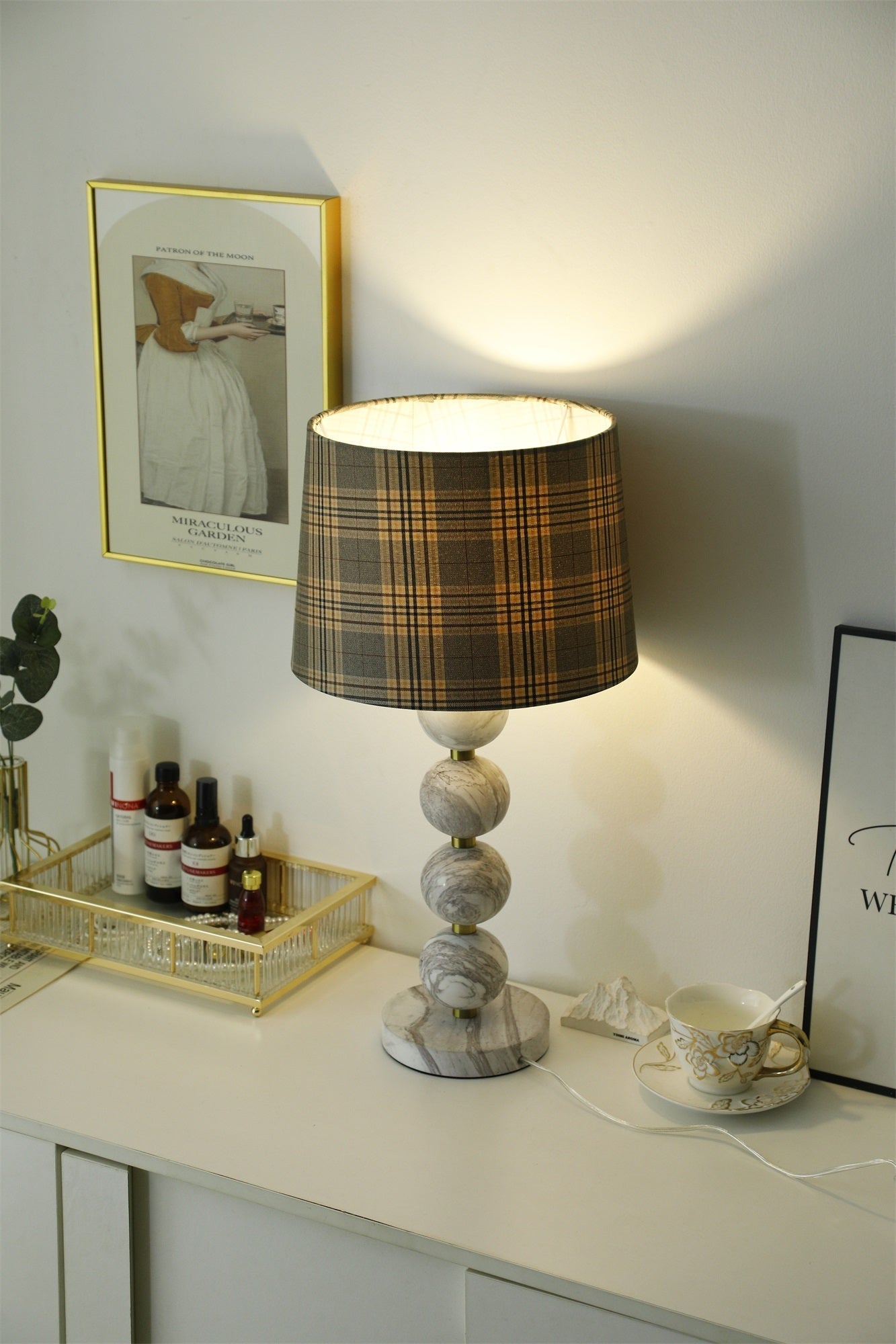 Rowan Modern Marble Table Lamp