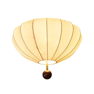 Rinelora Ceiling Light Wood Fabric Lantern