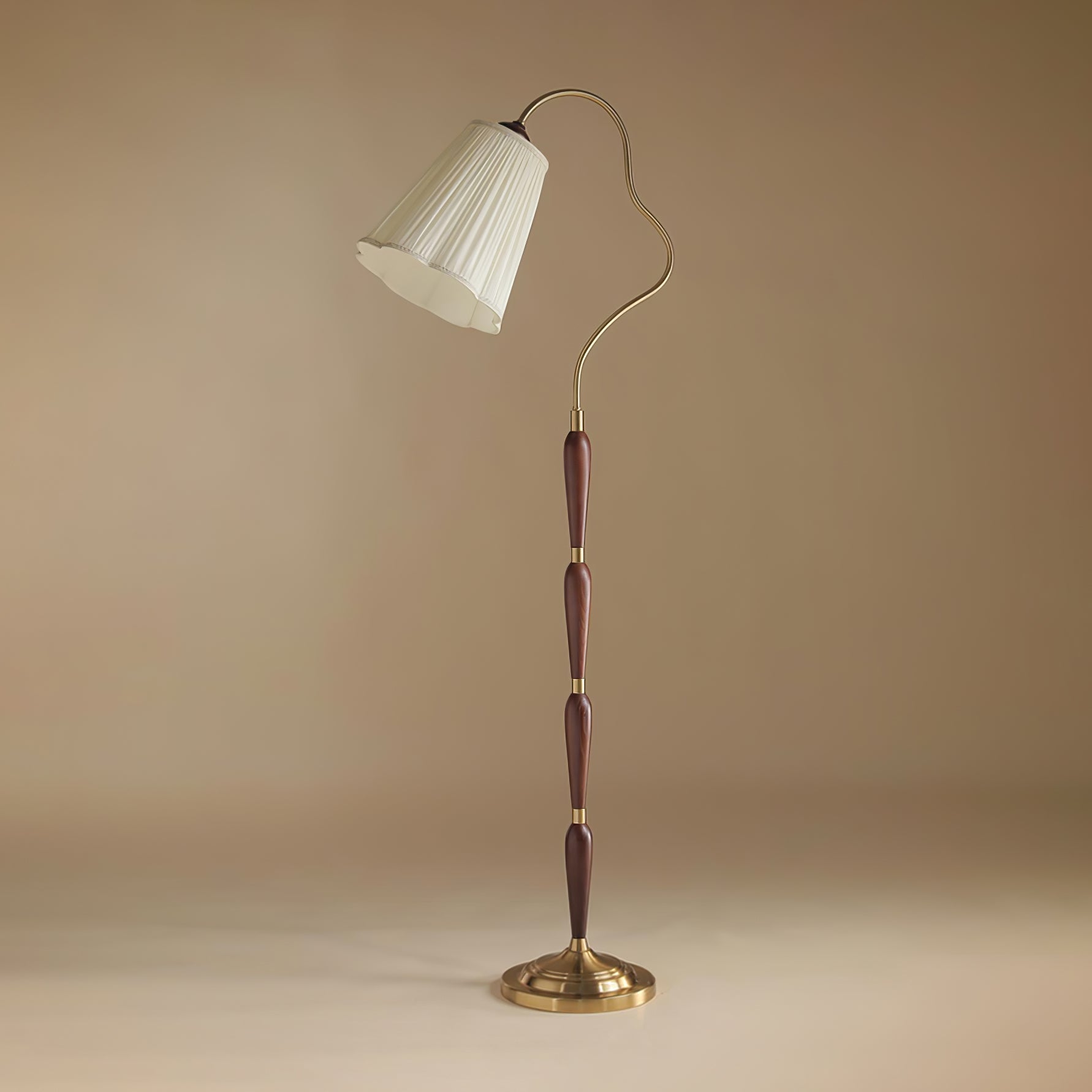 Foster Vintage Wood Floor Lamp