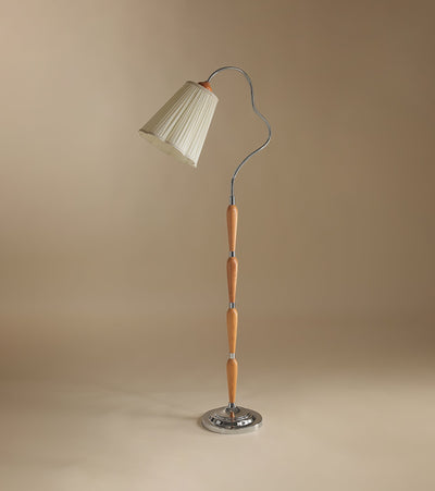 Foster Vintage Wood Floor Lamp