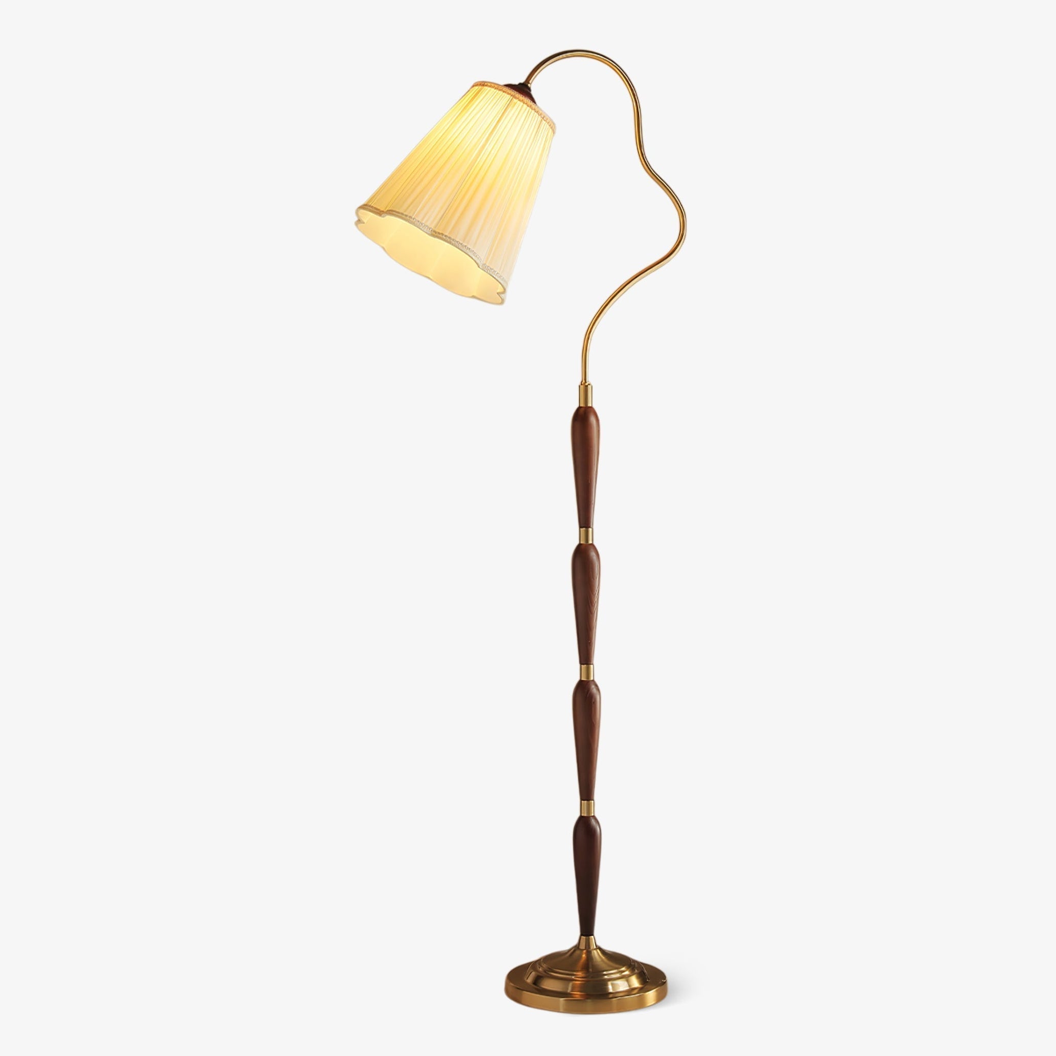 Foster Vintage Wood Floor Lamp