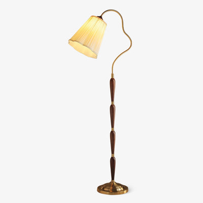 Foster Vintage Wood Floor Lamp