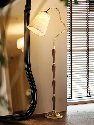 Foster Vintage Wood Floor Lamp