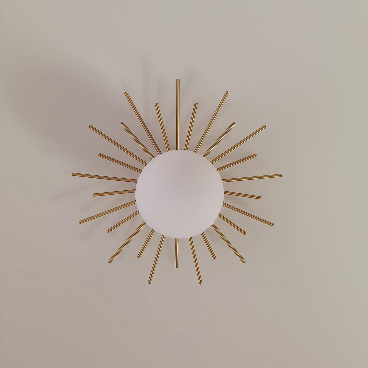 Elow Ceiling Lamp Brass Starburst Glam Modern