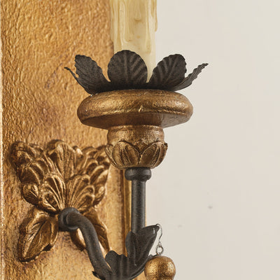 Aldearia Vintage Elegance Wood Wall Lamp