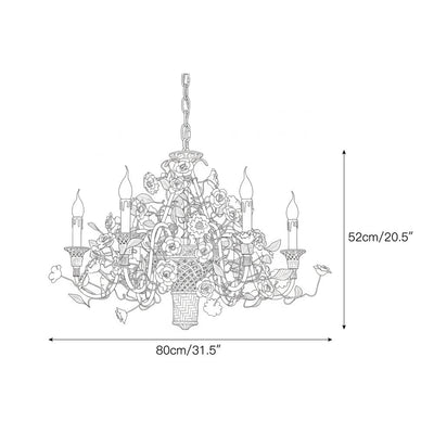 Corisande Flowers Chandelier