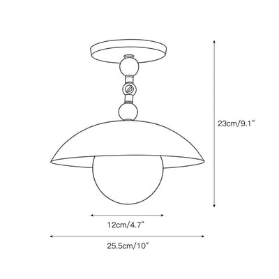 Cedarford Petite Surface Flush Mount Ceiling Light
