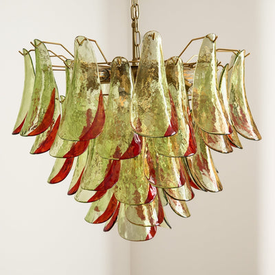 Celoraria Chandelier Murano Glass Petal Elegant