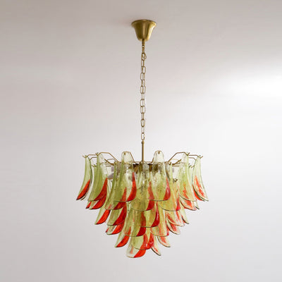 Celoraria Chandelier Murano Glass Petal Elegant