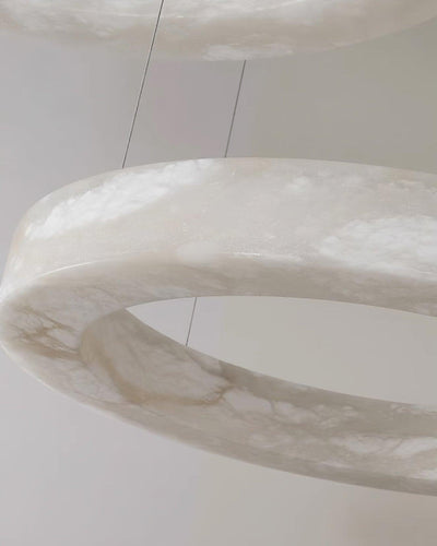 Vaelen Alabaster Multi-Ring Pendant Light