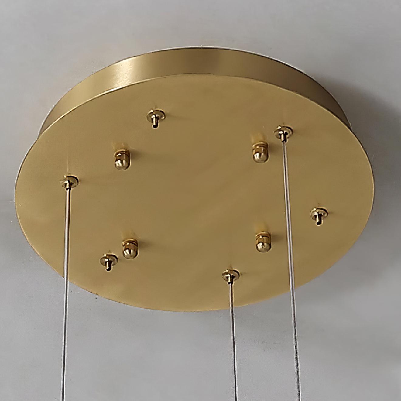 Vaelen Alabaster Multi-Ring Pendant Light