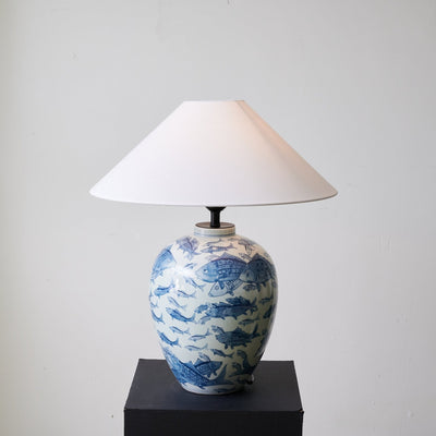 Tel Fabric Traditional Table Lamp