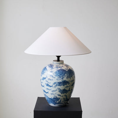 Tel Fabric Traditional Table Lamp
