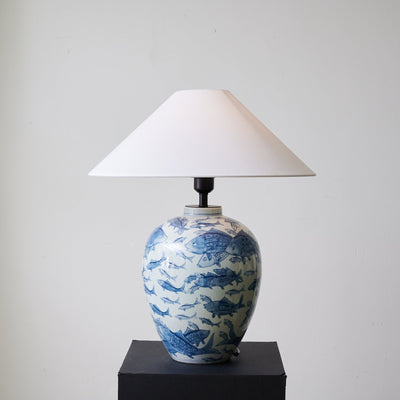 Tel Fabric Traditional Table Lamp