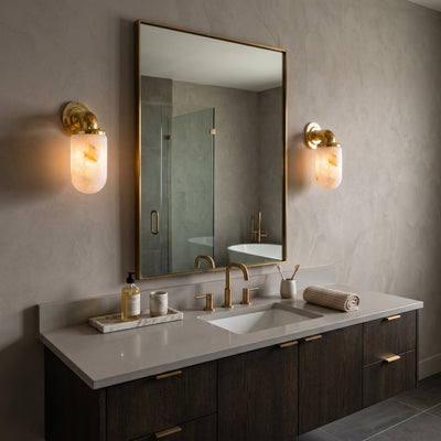Marine Alabaster Wall Sconce