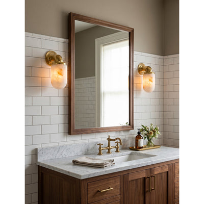 Marine Alabaster Wall Sconce