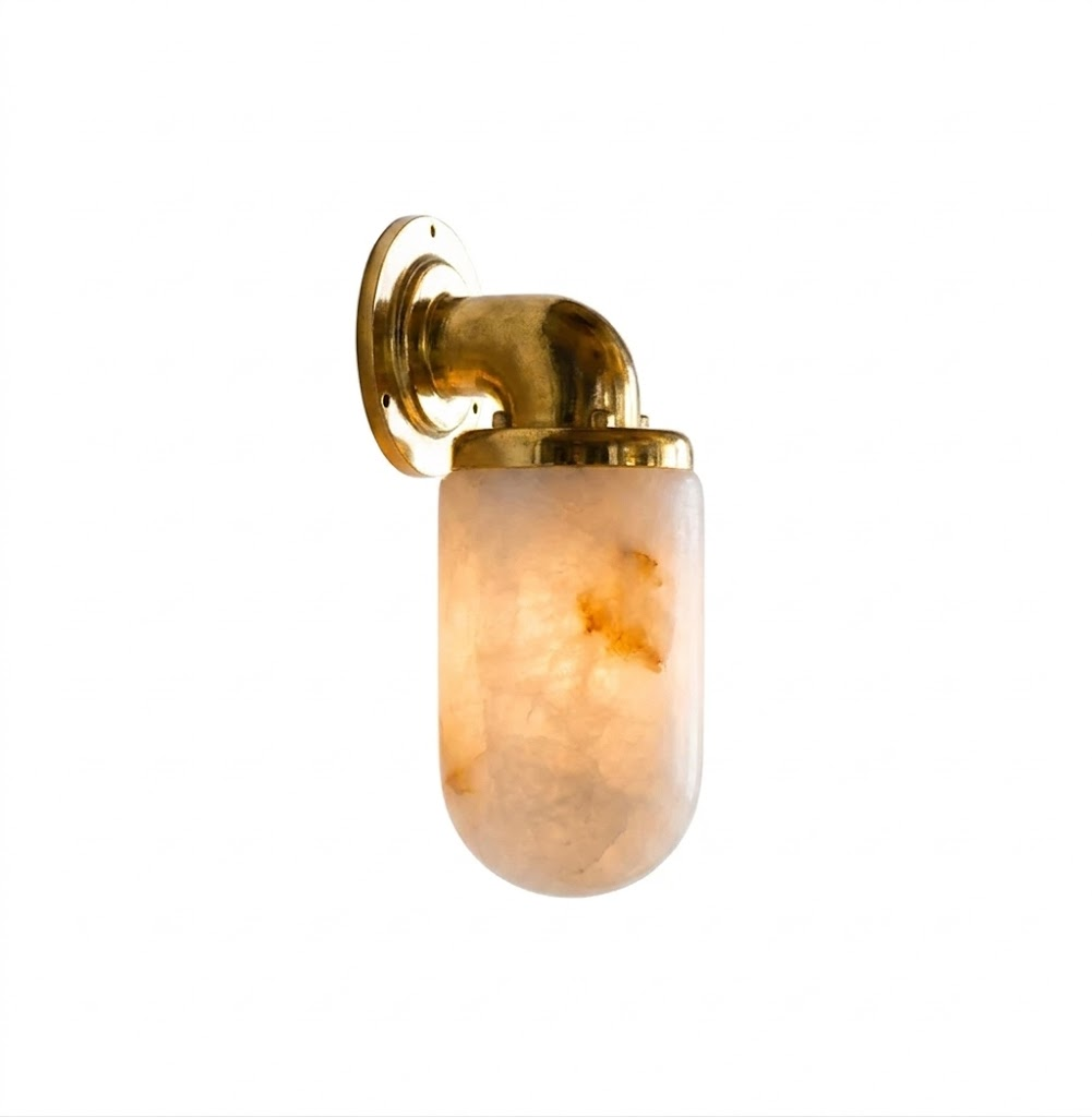 Marine Alabaster Wall Sconce