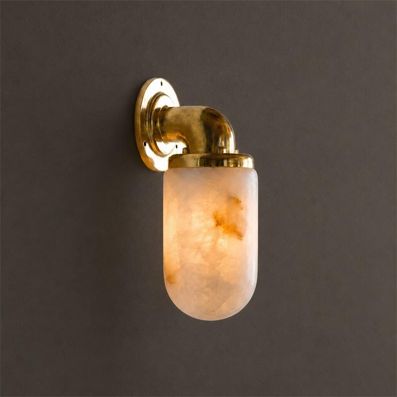 Marine Alabaster Wall Sconce