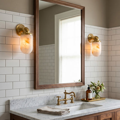 Marine Alabaster Wall Sconce
