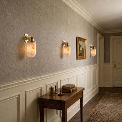 Marine Alabaster Wall Sconce