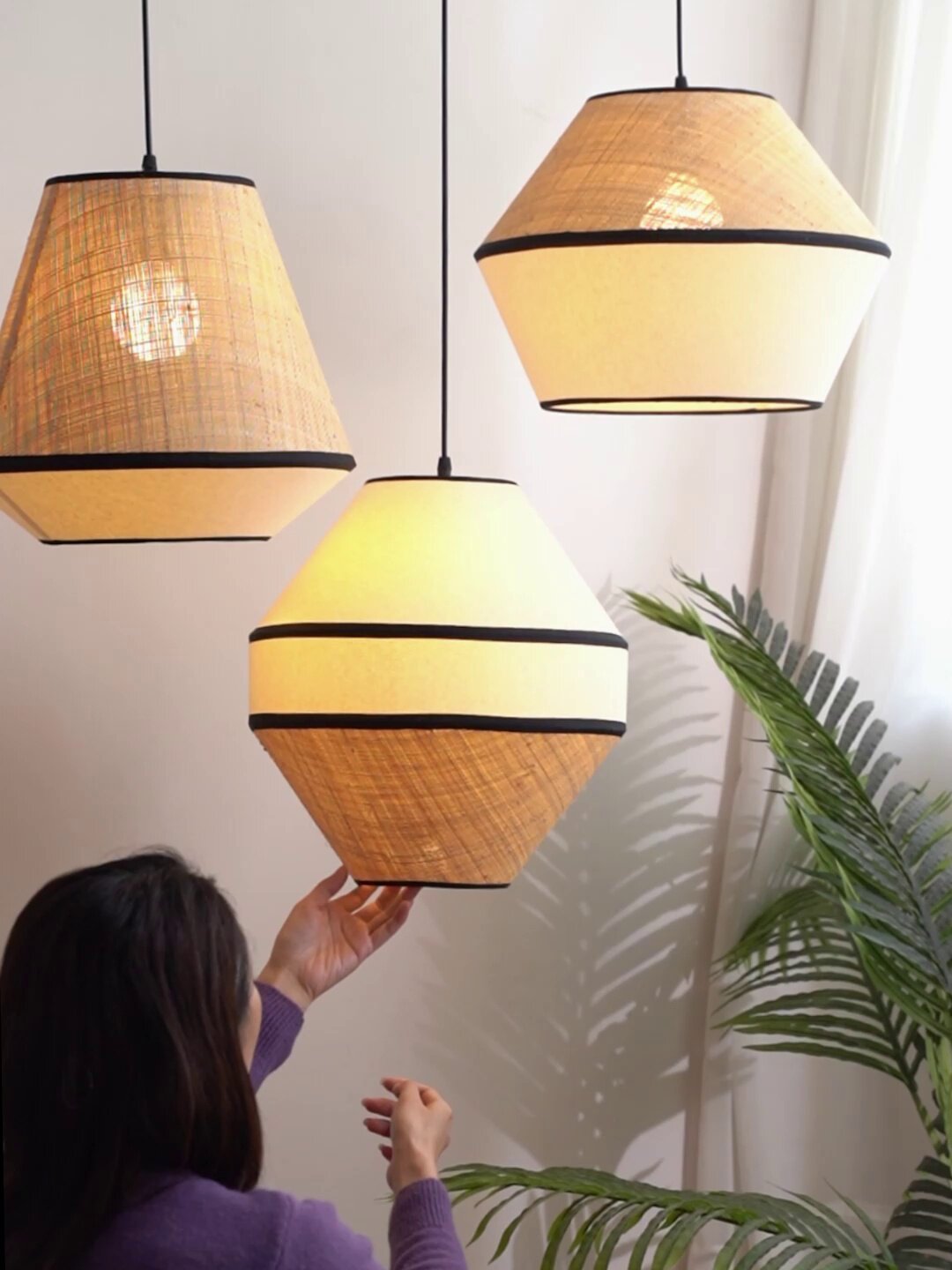 Linen Pendant Light