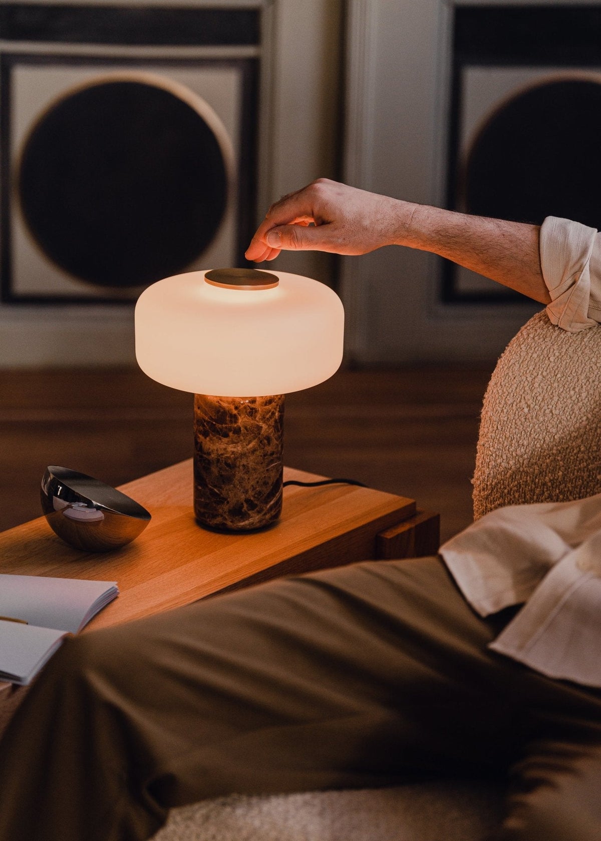 Orinshire Rechargeable Marble Table Lamp