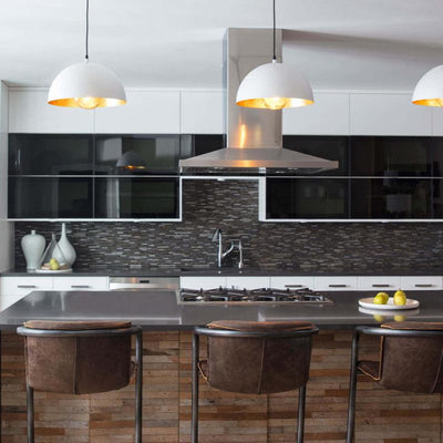 Renorira Pendant Lamp Dome Bowl for Dining Room