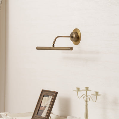 Kingswell Antique Brass Linear Wall Lamp