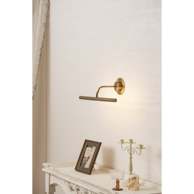 Kingswell Antique Brass Linear Wall Lamp