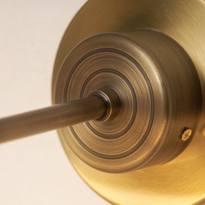 Kingswell Antique Brass Linear Wall Lamp