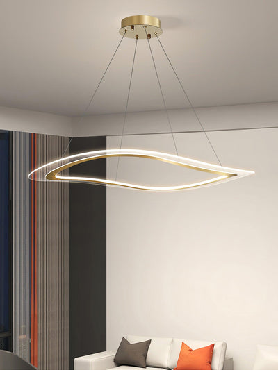 Soleleon Chandelier LED Acrylic Gold Modern