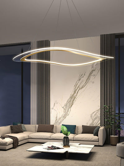 Soleleon Chandelier LED Acrylic Gold Modern